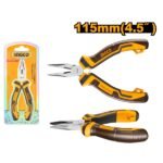 INGCO HMLNP08115 4.5″/115MM بانسة بوز طويل صغيرة Mini Long Nose Pliers