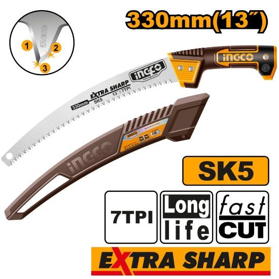 ingco-hps3306-13-sk5-منشار-تشحيل-شجر-ساموراي-pruning-saw-lebanon.jpeg INGCO HPS3306 13″ SK5 منشار تشحيل شجر ساموراي Pruning Saw - Image 1