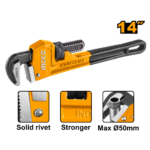 INGCO HPW0814 14″ 50MM رنش صناعي مسكة ملبس كوتشوك Pipe Wrench