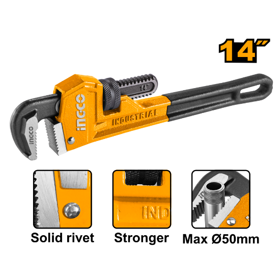 ingco-hpw0814-14-50mm-رنش-صناعي-مسكة-ملبس-كوتشوك-pipe-wrench-lebanon.png INGCO HPW0814 14″ 50MM رنش صناعي مسكة ملبس كوتشوك Pipe Wrench - Image 1