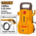 INGCO HPWR16008 1600W 140BAR 5.5L/MIN مكنة غسيل High pressure washer