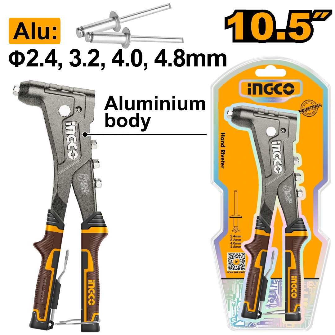 ingco-hr105-10.52.4-4.8mm-بانسة-تباشيم-صناعية-hand-riveter-lebanon.webp INGCO HR105 10.5″(2.4-4.8)MM بانسة تباشيم صناعية HAND RIVETER - Image 1