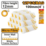 INGCO HRC560412 12 Pcs micro fibre 4″ رول دهان فدار Roller Cover (Inner Wall) Set