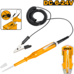 INGCO HSDT414501 DC6-24V مفك تاست بشريط مع ملقط بطارية Automotive Circuit Tester