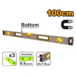 INGCO HSL38100M 100 CM زيبق مغنطيس المنيوم صناعي SPIRIT BAR LEVEL WITH POWERFUL MAGNETS INDUSTRIAL