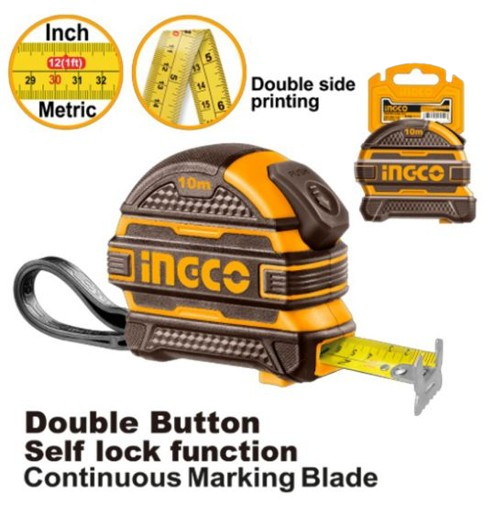 ingco-hsmt08-self-lock-متر-ملبس-كوتشوك-steel-measuring-tape-lebanon.png INGCO HSMT08 SELF LOCK متر ملبس كوتشوك Steel Measuring Tape - Image 1