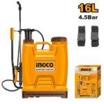 INGCO HSPP41602 16L 4.5BAR مرشة مبيدات على الضهر Manual Knapsack Garden Disinfectant Sprayer Backpack Sprayer