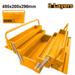 INGCO HTB02 (4.95X200X290)MM شنطة عدة حديد 3 طبقات Tool Box 3 Layer