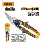 INGCO HTSN2610L 10″(250MM) مقص تول شمال CR.MO LEFT CUT AVIATION SNIP