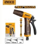 INGCO HWSG032 3/4 ” لانس مياه مع 3 عيارات Plastic trigger nozzle