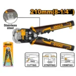 INGCO HWSP102418 3IN1 زلاطة شريط كهرباء اوتوماتيك AUTOMATIC WIRE STRIPPER PLIERS