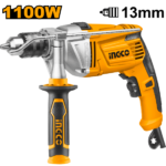 INGCO ID11008 1100W 13MM مقدح صناعي Industrial Grade Impact Drill with Variable Speed and Hammer Function