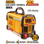 INGCO ING-MMA20069 200A IGBT مكنة لحام انفرتر صناعية INVERTER MMA WELDING MACHINE