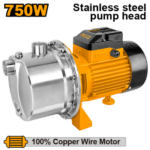 INGCO JPS075082 1.0HP 750W 1″ مضخة مياه راس ستنلس Stainless Steel Self-Priming Jet Water Pump