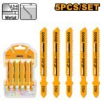 INGCO JSBT118B 5PCS 12TPI طقم نسلات خراقة حديد Jigsaw Blade Clean Cut For Metal Set