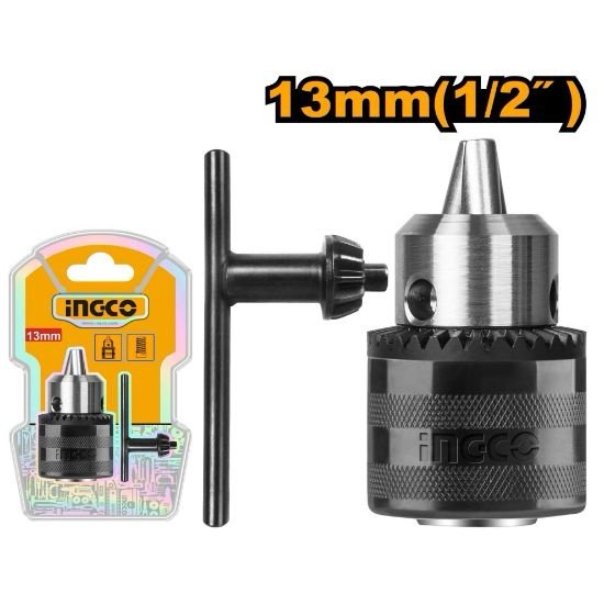 ingco-kc1301-1.5-13mm-12-رأس-مقدح-حديد-بمفتاح-drill-key-chuck-lebanon.jpeg INGCO KC1301 1.5-13MM 1/2″ رأس مقدح حديد بمفتاح Drill Key Chuck - Image 1