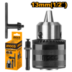 INGCO KC1301.1 1.5-13MM 1/2″ رأس مقدح + أدبتر Drill Key Chuck with Adaptor