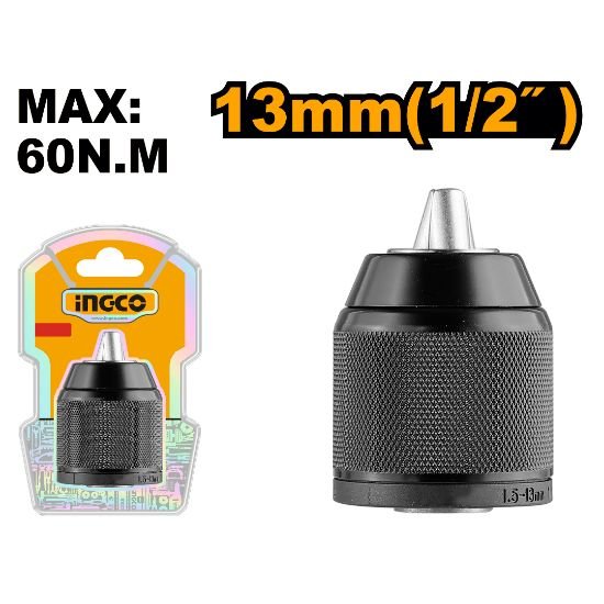 ingco-kc13201-13mm-12-60n.m-راس-مقدح-اوتوماتيك-حديد-keyless-chuck-lebanon.jpeg INGCO KC13201 13MM 1/2″ 60N.M راس مقدح اوتوماتيك حديد Keyless chuck - Image 1