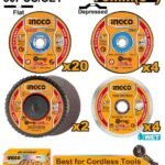 INGCO MCD07630 30PCS76MM(3″) ( CAGLI7 )مجموعة ديسكات صاروخ جنب Cutting/Grinding Disc Set