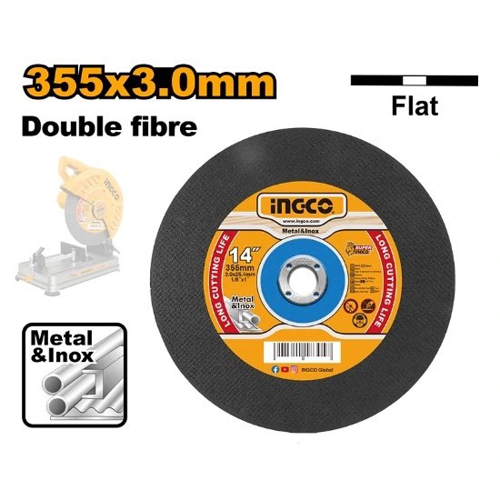 ingco-mcd303558-355x3.0mm-ديسك-قص-حديد-abrasive-metal-cutting-disc-cut-off-wheel-for-cut-off-machine-lebanon.jpeg INGCO MCD303558 355X3.0MM ديسك قص حديد Abrasive Metal Cutting Disc Cut Off Wheel for Cut Off Machine - Image 1