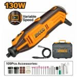 INGCO MG13328 130W 110PCS+BOX مقدح نواعم سرعات مع اكسسوار Mini grinder 6 speeds