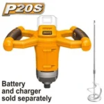 INGCO MXLI2001 20V M14 خلاط بويا سرعات بطارية Cordless Mixer With Variable Speeds