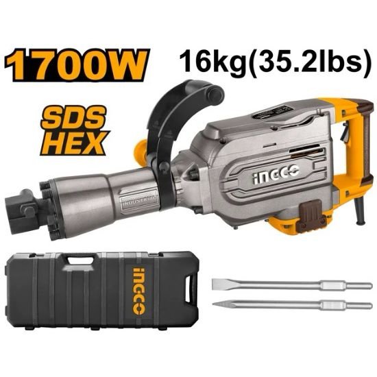 ingco-pdb17008-1700w-16kg-sds-hex-كومبرسور-تكسير-صناعي-demolition-hammer-lebanon.jpeg INGCO PDB17008 1700W 16KG SDS HEX كومبرسور تكسير صناعي Demolition Hammer - Image 1
