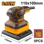 INGCO PS2416 240 W (110 MM X100 MM) حفافة مربعة Palm Sanding Machine