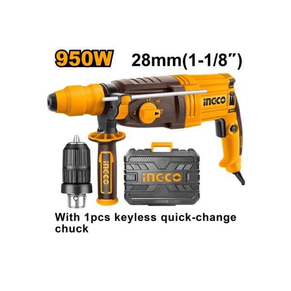 ingco-rgh9528-2-950w-sds-plus-28mm-مقدح-برم-وتكسير-مع-راس-تبديل-rotary-hammer-drill-lebanon.png INGCO RGH9528-2 950W SDS PLUS (28MM) مقدح برم وتكسير مع راس تبديل Rotary Hammer Drill - Image 1