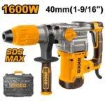 INGCO RH1600388 1600W 38MM ANTI-VIB SDS MAX كومبرسور برم وتكسير Industrial Rotary Hammer