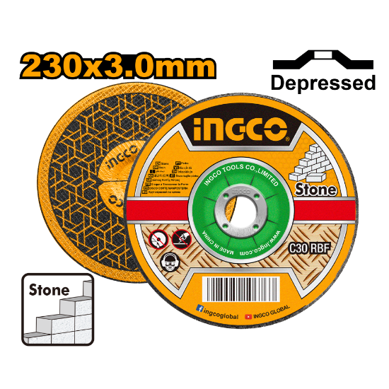 ingco-scd302301-230x3.0mm-ديسك-قص-حجر-abrasive-stone-cutting-disc-lebanon.png INGCO SCD302301 230×3.0mm ديسك قص حجر ABRASIVE STONE CUTTING DISC - Image 1