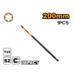INGCO SDBIM11T2583 1 PCS 200 MM T25 S2 راس مفك مقدح بولاد منجم Impact Screwdriver Bit Torx Bintang Panjang