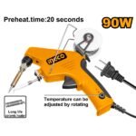 INGCO SI016732 90W فرد كاوي مع قاعدة تغذية قصدير Soldering Gun w/ Rotating Adjustable Temperature