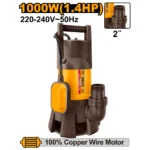 INGCO SPD10001 1.4HP 1000W 2″ مضخة غاطسة للمياه العكرة SUBMERSIBLE SEWAGE WATER PUMP