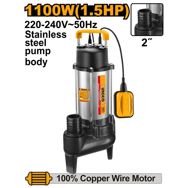 ingco-spds110068-1100w-1.5hp-2-مضخة-غاطسة-للمياه-العكرة-ستانلس-sewage-submersible-pump-wfloat-lebanon.webp INGCO SPDS110068 1100W (1.5HP) 2″ مضخة غاطسة للمياه العكرة ستانلس SEWAGE SUBMERSIBLE PUMP W/FLOAT - Image 1