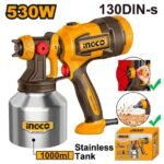 INGCO SPG45061 530W-130DIN-s فرد رش بويا ديركت صناعي طاسة المنيوم ELECTRIC SPRAY GUN