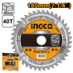 INGCO TSB118515 185MM 40T FOR CS18528 ديسك قص خشب TCT Saw Blade Wooden Cutting Suitable for Circular Saw