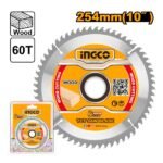 INGCO TSB125423 254MM 60T FOR BM2S180017 ديسك قص خشب Industrial TCT Saw Blade Wood Cutting