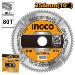 INGCO TSB325428 254MM 80T FOR BMS18004 ديسك المنيوم TCT Saw Blade for Aluminum Cutting