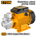 INGCO VPMS37082 0.5HP 370W 1″ مضخة مياه راس ستنلس Stainless Steel Peripheral Water Pump