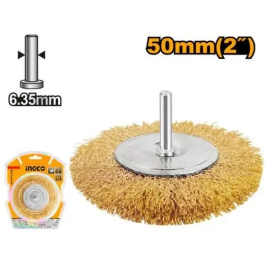 ingco-wb40501-50-x-6.35-فرشاية-مقدح-نحاس-wire-wheels-brush-for-drill-lebanon.webp INGCO WB40501 50 X 6.35 فرشاية مقدح نحاس Wire Wheels Brush for Drill - Image 1
