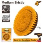 INGCO WCBM1041 4″ فرشاية تنظيف صفراء MEDIUM BRISTLE DRILL BRUSH