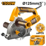 INGCO WLC15008 1500W 125MM صاروخ قص حيطان اربع ديسكات Concrete Wall Chaser Saw