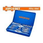 WADFOW WAJ1L02 20 Pcs طقم فليارة وقلووز metric tap & die set