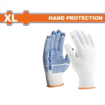 WADFOW WKG1801 1PAIR PVC كفوف قطن منقط Knitted&PVC dots gloves